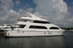 tri deck motor yachts for sale